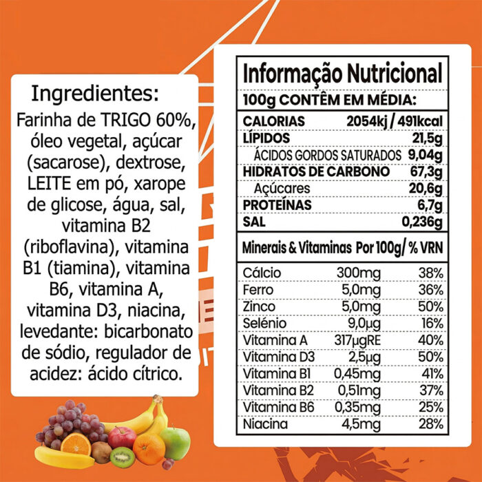 Alternative view of Barritas de Emergência (125g, sabor Fruta, 613kcal)